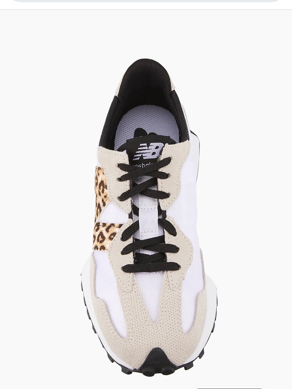 New Balance Women’s 327 Logo Low-Top Sneakers in Beige Leopard (9) - Picture 5 of 15
